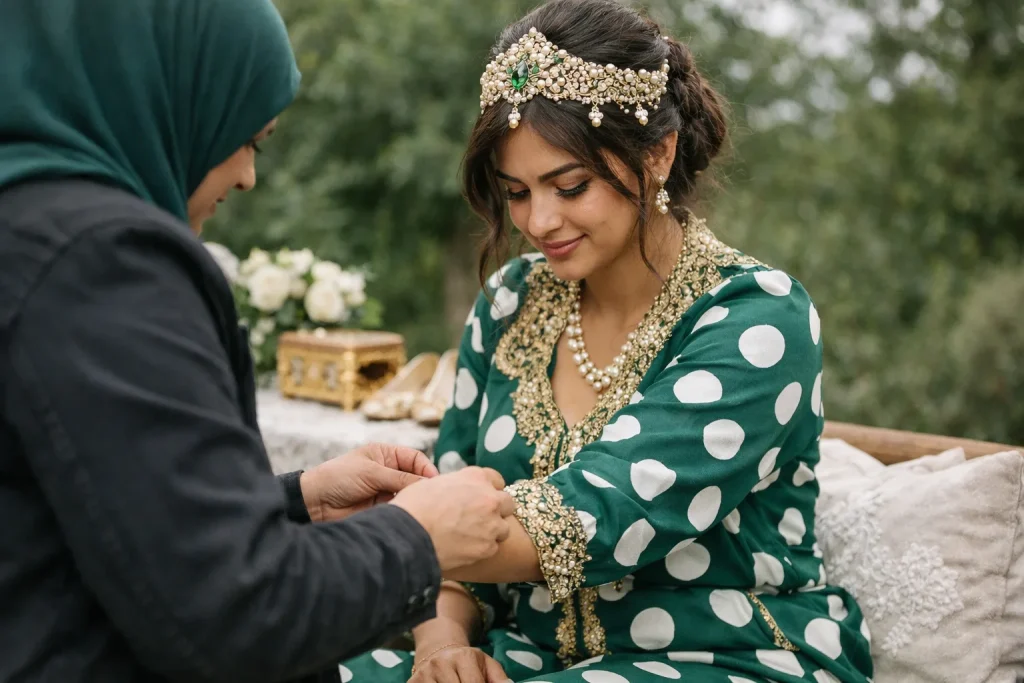 Le style algérien à l&rsquo;honneur : porter les pois avec fierté pour un mariage