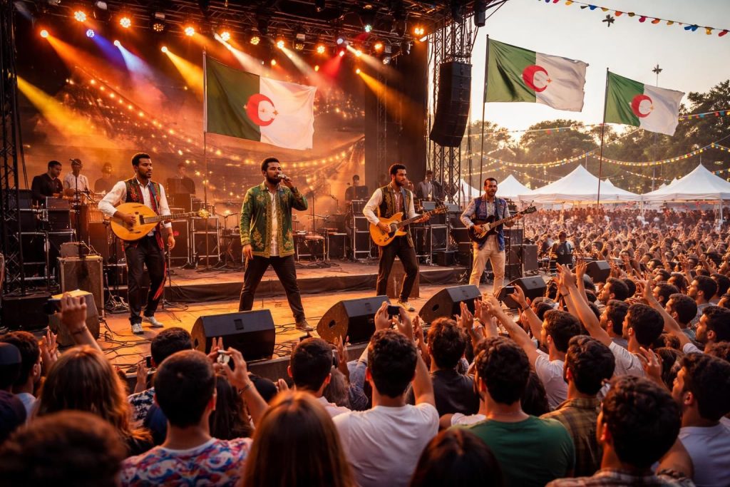 Vivez les concerts news Algérie avec musiques actuelles, artistes émergents et festivals maghrébins
